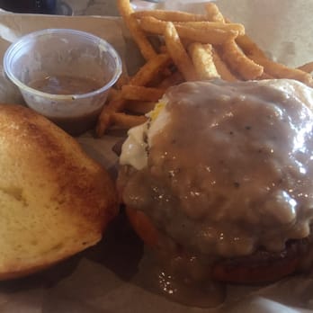 Franklin's - Bacon cheeseburger. Added a fried egg and gravy. - Bars Near Me - Wilkes-Barre, Pennsylvania Franklin's - Bacon cheeseburger. Added a fried egg and gravy. - Bars Near Me - Wilkes-Barre, Pennsylvania