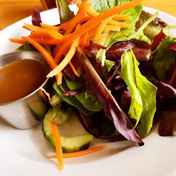 Turn 12 - Local, organic greens with balsamic vinaigrette on the side. - American Near Me - Monterey, California Turn 12 - Local, organic greens with balsamic vinaigrette on the side. - American Near Me - Monterey, California