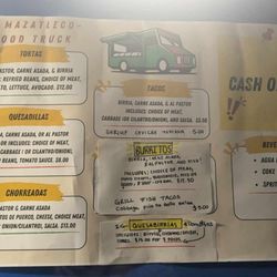El Mazatleco - Menu as of 09/15/2024