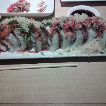 Akebono - Dreams come true roll (more like "Put your butt to sleep" roll)!! Humongous portions and super  yummy!! $17 - Japanese Near Me - Sacramento, California