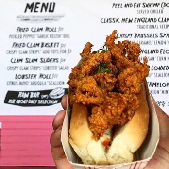 Rockaway Clam Bar - Clam roll - Seafood Near Me - Rockaway Park, New York