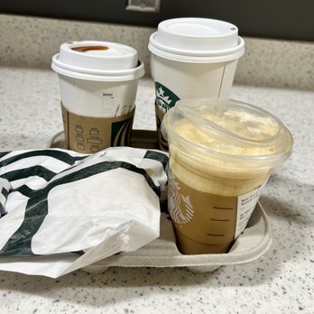 Starbucks - This is how I got the cold brew. So much space on top for that expensive of a drink. - Coffee & Tea Near Me - San Diego, California