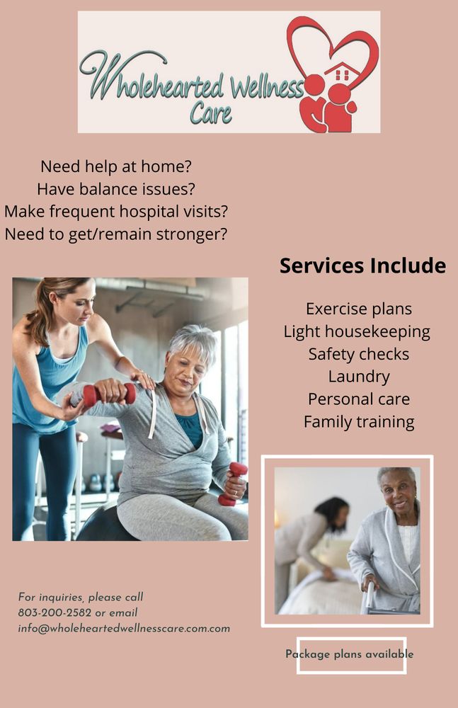 Wholehearted Wellness Care - home care agency in Columbia, SC