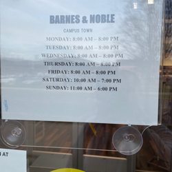 Barnes & Noble - Schedule