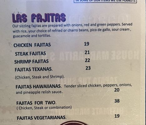 Menu photo 3 Zapata's Charlotte, NC