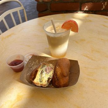 Royal Street Veranda - Snack-size Mardi Gras Monte Cristo & Tangerine Cream Soda - New American Near Me - Anaheim, California Royal Street Veranda - Snack-size Mardi Gras Monte Cristo & Tangerine Cream Soda - New American Near Me - Anaheim, California