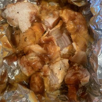 The Hangry Herd - This is their version of bbq chicken. I think it is a chicken breast or chicken tenders. - Barbeque Near Me - Rancho Cordova, California