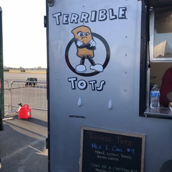 Terrible Tots - a food truck with a sign in front of it - Food Trucks Near Me Terrible Tots - a food truck with a sign in front of it - Food Trucks Near Me