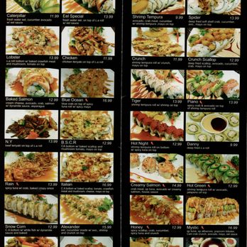 SUSHIRAW - Menu - Baked Rolls & Tempura Rolls - Japanese Near Me - Granada Hills, California