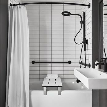 Slackline Moab, Outset Collection by Hilton - Guest room bath - Hotels Near Me - Moab, Utah Slackline Moab, Outset Collection by Hilton - Guest room bath - Hotels Near Me - Moab, Utah