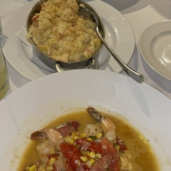 Ray's On the River - Shrimp and Grits Cast Iron Mac and Cheese - Seafood Near Me - Sandy Springs, Georgia Ray's On the River - Shrimp and Grits Cast Iron Mac and Cheese - Seafood Near Me - Sandy Springs, Georgia