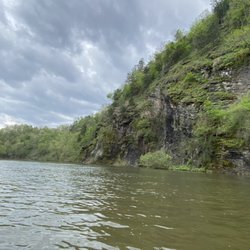 Beavers Bend River Floats - Kayaking past the cypress trees. Which are pretty cool to kayak through