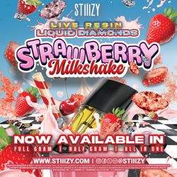 STIIIZY - Kalamazoo - NEW STIIIZY LIVE RESIN LIQUID DIAMONDS STRAWBERRY MILKSHAKE
