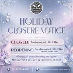 You & Me Nails Spa - SALON CLOSURE NOTICE - YOU AND ME NAILS SPA
