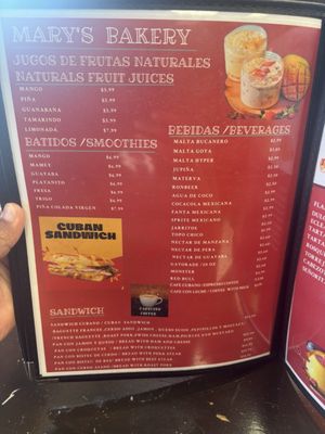 Menu photo 3 Marys Bakery Odessa, TX