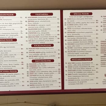 Pizza Master - Meny över disken - Falafel Near Me - Göteborg, O