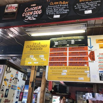 Char-Pit - Menuboard 7/2019 - American Near Me - Kings Beach, California Char-Pit - Menuboard 7/2019 - American Near Me - Kings Beach, California