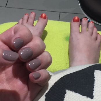Bamboo Nails & Spa - On hands: Shellac on natural nail, color C71 (C17?). On toes: OPI Bright Lights, Big Color. - Nail Salons Near Me - Round Rock, Texas Bamboo Nails & Spa - On hands: Shellac on natural nail, color C71 (C17?). On toes: OPI Bright Lights, Big Color. - Nail Salons Near Me - Round Rock, Texas