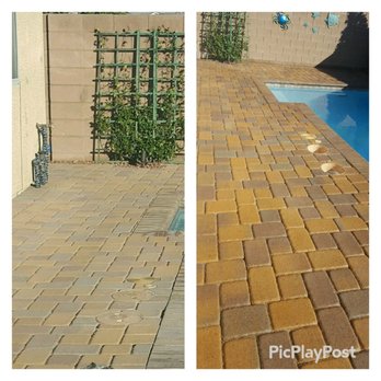 Paver Sealing Vegas - Before and After - Pressure Washers Near Me - Las Vegas, Nevada Paver Sealing Vegas - Before and After - Pressure Washers Near Me - Las Vegas, Nevada