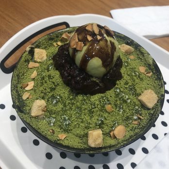 The Cups Bingsu Cafe - Green tea Bingsu - Desserts Near Me - Vaughan, Ontario