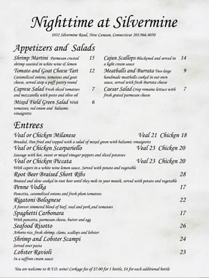 Menu photo 1 Silvermine Market New Canaan, CT