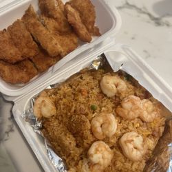 Hawaiian BBQ - Chili fried rice Chicken Katsu