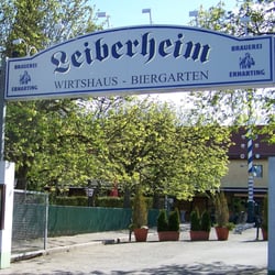Leiberheim - Die Einfahrt zum Biergarten am Leiberheim