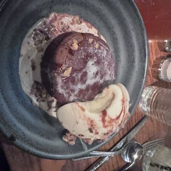 King Ranch Texas Kitchen - Dessert anyone? Lava cake complete with dolce de Leche and chocolate! - Steakhouses Near Me - Houston, Texas