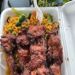 Panda King - Teriyaki Chicken with vegetable fried rice!