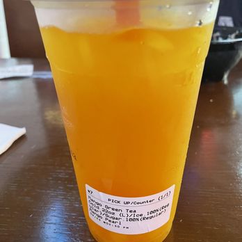 Gong Cha - Mango Green Tea (L) - Coffee & Tea Near Me - Baltimore, Maryland Gong Cha - Mango Green Tea (L) - Coffee & Tea Near Me - Baltimore, Maryland