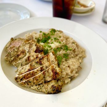 Bella Siena - Mushroom risotto with grilled chicken - Italian Near Me - Benicia, California Bella Siena - Mushroom risotto with grilled chicken - Italian Near Me - Benicia, California