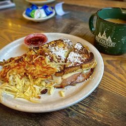 Sarah's Monte Cristo with Hash Browns