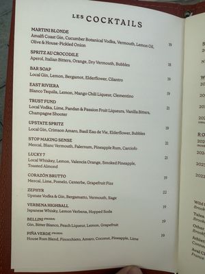 Menu photo 2 Bar Blondeau Brooklyn, NY