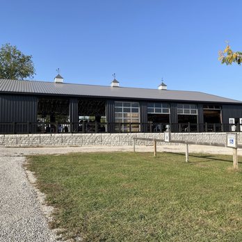KC Wine - Exterior of black barn - Wineries Near Me - Olathe, Kansas