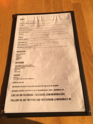 Menu photo 7 Menomale Washington, DC, DC Menu photo 7 Menomale Washington, DC, DC