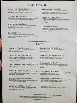 Menu photo 4 Sangiovese Ristorante Indianapolis, IN Menu photo 4 Sangiovese Ristorante Indianapolis, IN