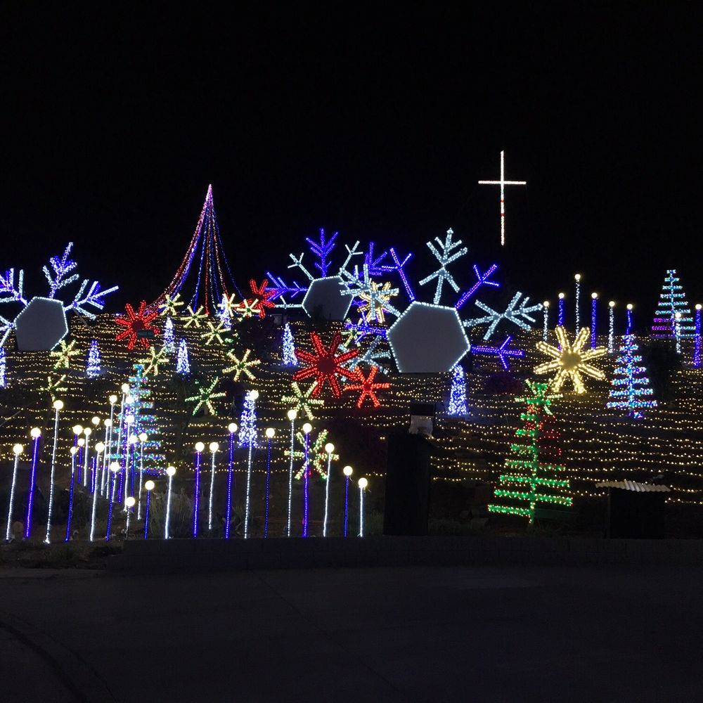 Lights on miracle hill