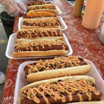 The Houston Weenie Wagon - An assortment of our dogs - Hot Dogs Near Me - Houston, Texas The Houston Weenie Wagon - An assortment of our dogs - Hot Dogs Near Me - Houston, Texas