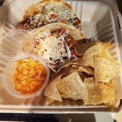 Rubio's Coastal Grill - Beer Battered Shrimp Taco plate. Shrimp ice cold. Rice cold. Dry,and too crunchy. Tasted old.