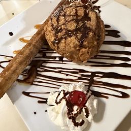 Churro fried ice cream Churro fried ice cream