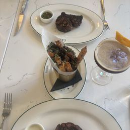 Filet and truffle pomme frites