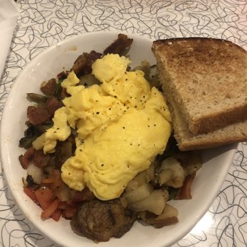 HangOverEasy - Sausage Skillet with toast - Breakfast & Brunch Near Me - Columbus, Ohio HangOverEasy - Sausage Skillet with toast - Breakfast & Brunch Near Me - Columbus, Ohio