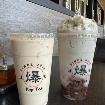 Pop Pot - Milk tea, taro slush - IG @bougiefoodieboi - Taiwanese Near Me - Diamond Bar, California