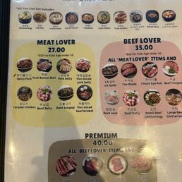 Bbq menu Bbq menu