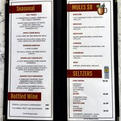 The Kingdom Bar & Grille - Drink Menu