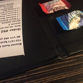 Bluetail - Tab and candies on the house - Sushi Bars Near Me - Kelowna, British Columbia