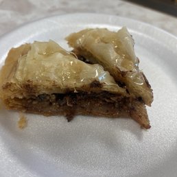Chocolate baklava made in house