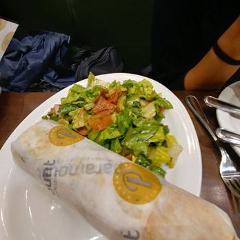 Paramount Fine Foods - Falafel wrap with Fatoush side salad - Middle Eastern Near Me - Edmonton, Alberta