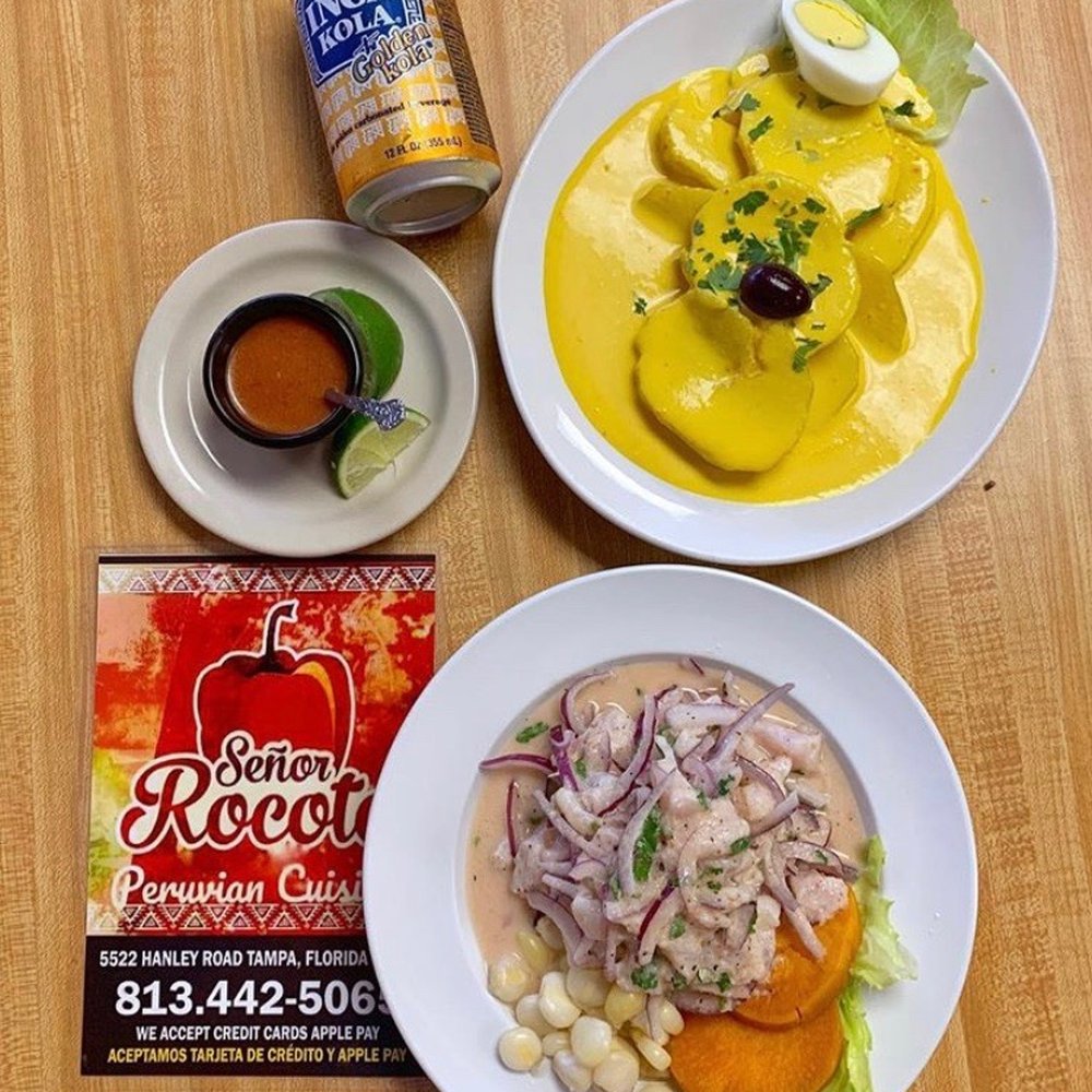 ceviche & papa a la huancaina ceviche & papa a la huancaina