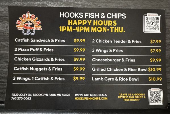 Menu photo 3 Hooks Fish and Chips Brooklyn Park, MN